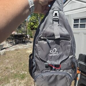 WATERFLY Chest Bag Crossbody Sling Pack Packable Cycling Backpack for Hiking